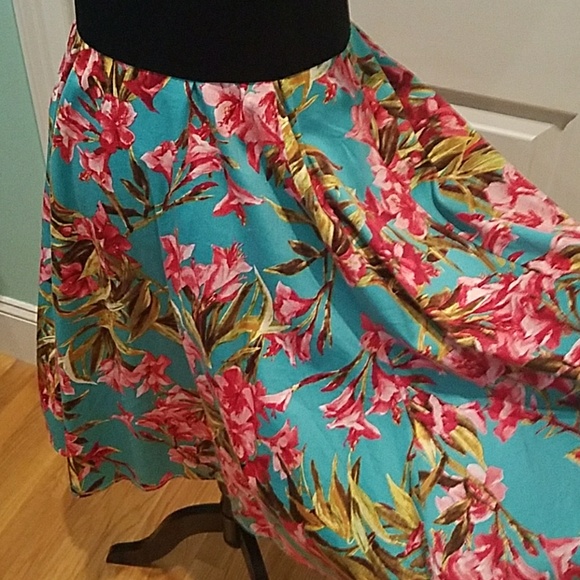 TROPICAL PRINT 50'S STYLE SUN DRESS - Picture 6 of 8